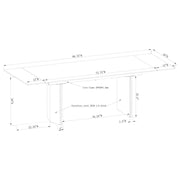 Glass Top Extension Dining Table
