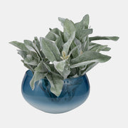 Glass, Set of 2 10/14" Decorative Bowls, Blue