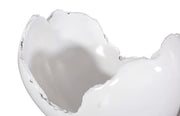Burled Bowl, Glossy White