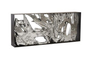 Cast Root 80" Black & Silver Console Table