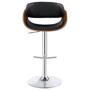 Oakland Black Adjustable Barstool Set of 2