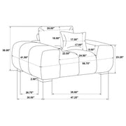 Black Upholstered Accent Chair