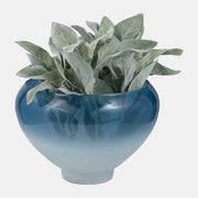 Glass, Set of 2 10/14" Decorative Bowls, Blue
