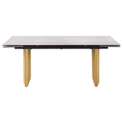 Glass Top Extension Dining Table