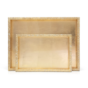 Set of 2 Luxe Gold Trays