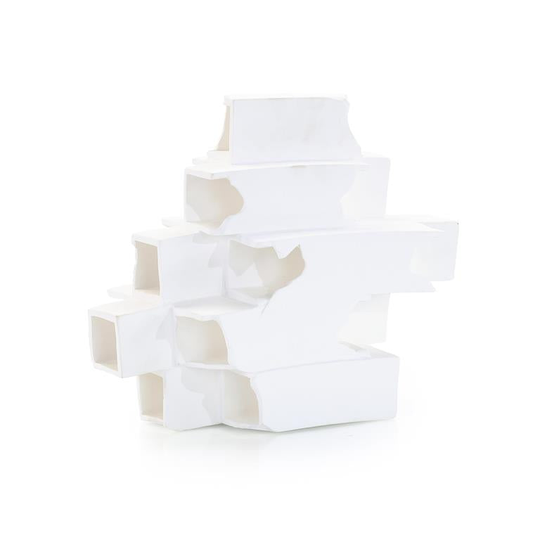 White Incline Sculpture, Small