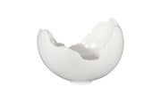 Burled Bowl, Glossy White