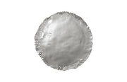 Cast Oil Drum Wall Discs, Silver Leaf, Set of 4