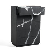 Matte Brown Ash & Silver Chest