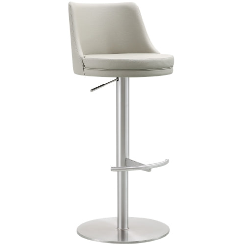 Bennett Light Grey Adjustable Barstool Set of 2