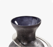 Medium Black Lare Glass Vase