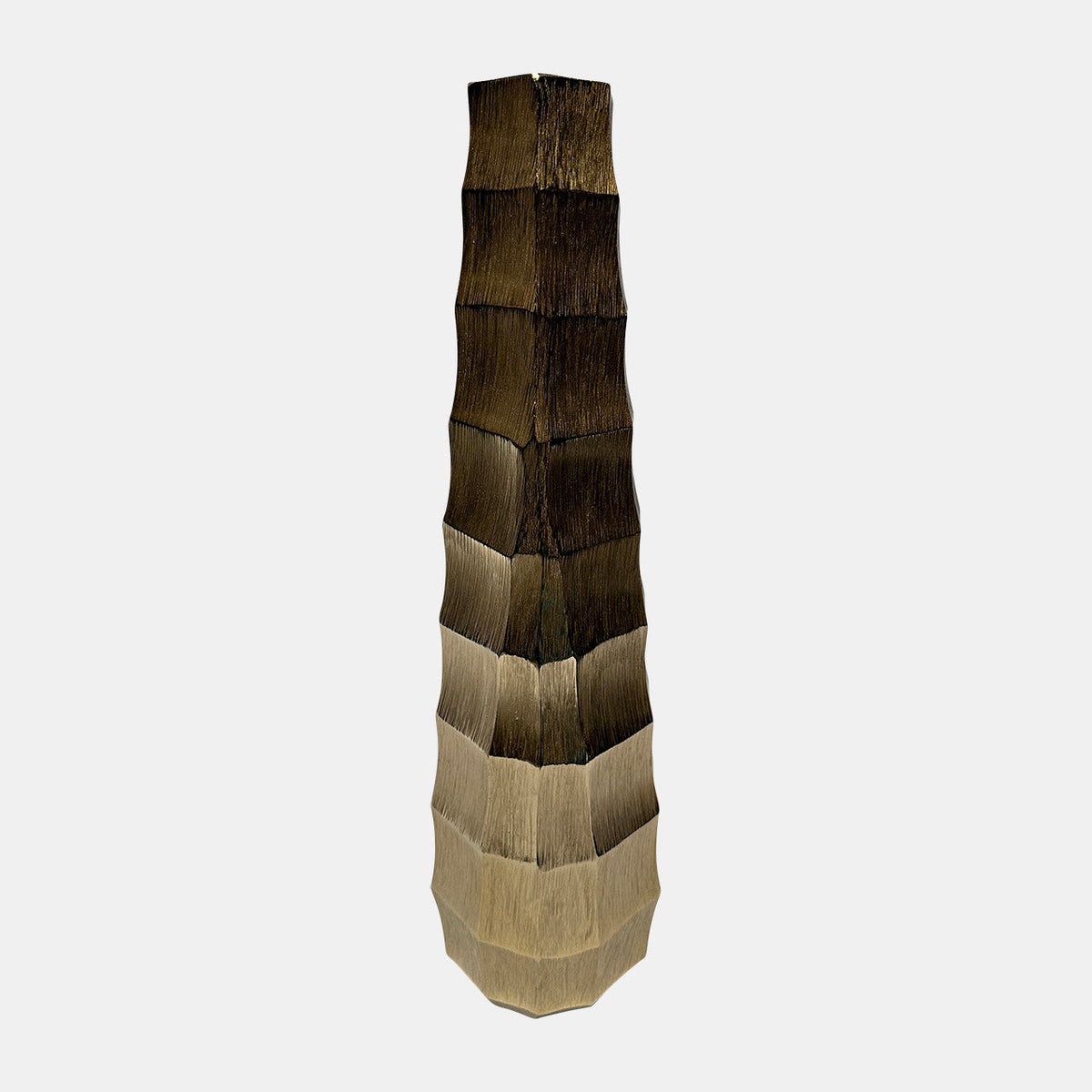 20"H Terini Small Metal Vase Gold
