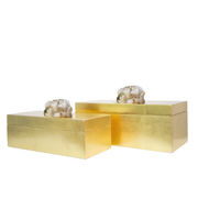 Set of 2 Luxe Gold Boxes